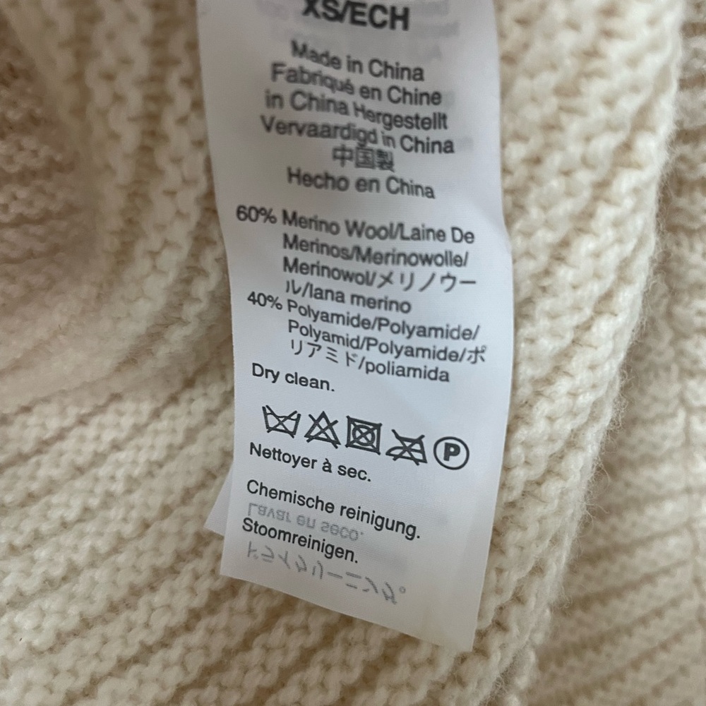 Madewell Cream Ribbed Cardigan Sweater - Picture 5 of 5